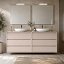 Mueble de baño sobre encimera Carmen 6 cajones suspendido costados vistos de Avila dos